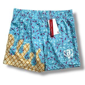 Men's Baseball Lifestyle 101 Ice Cream Cotton Candy Mesh Shorts Size Small